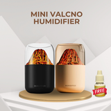 Volcano Flame Humidifier | USB Cool Mist Aroma Diffuser with LED Fire Light for Bedroom, Office, Home
