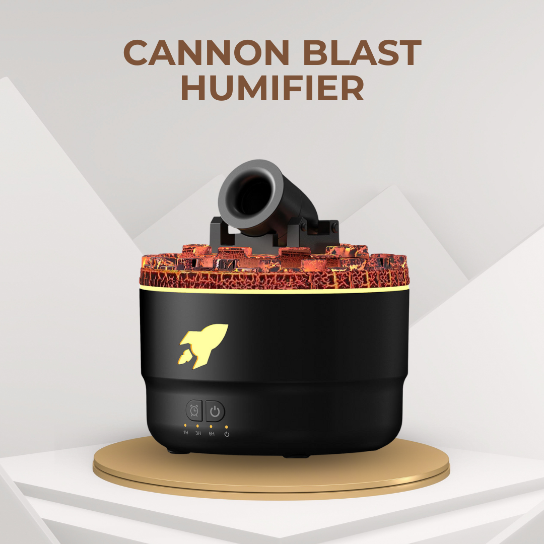 Canon Blast Humidifier | Cool Mist Air Diffuser with LED Night Light for Home & Office
