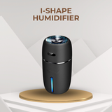 I-Shape Portable Humidifier | USB Cool Mist Aroma Diffuser with LED Light for Car, Office, Home
