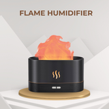 Flame Effect Essential Oil Diffuser & Humidifier with LED Night Light for Home