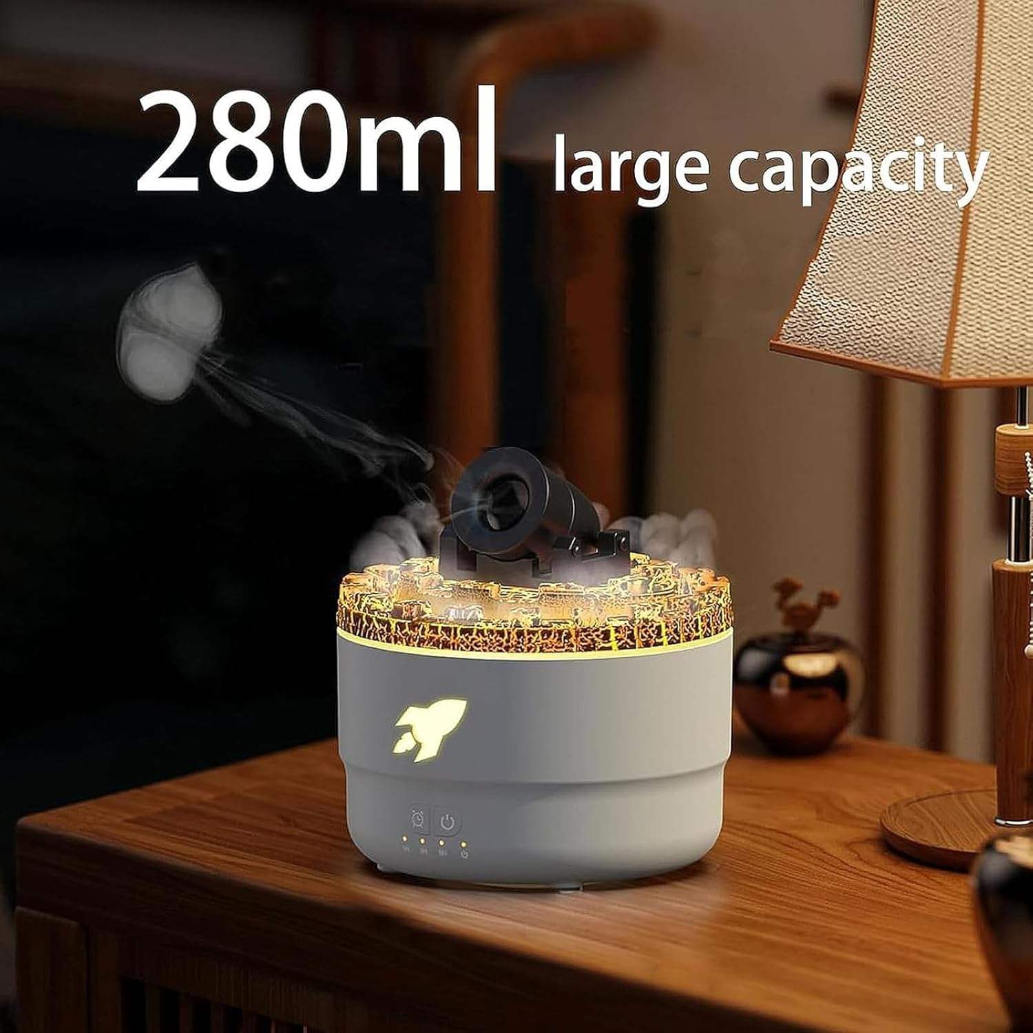Canon Blast Humidifier | Cool Mist Air Diffuser with LED Night Light for Home & Office