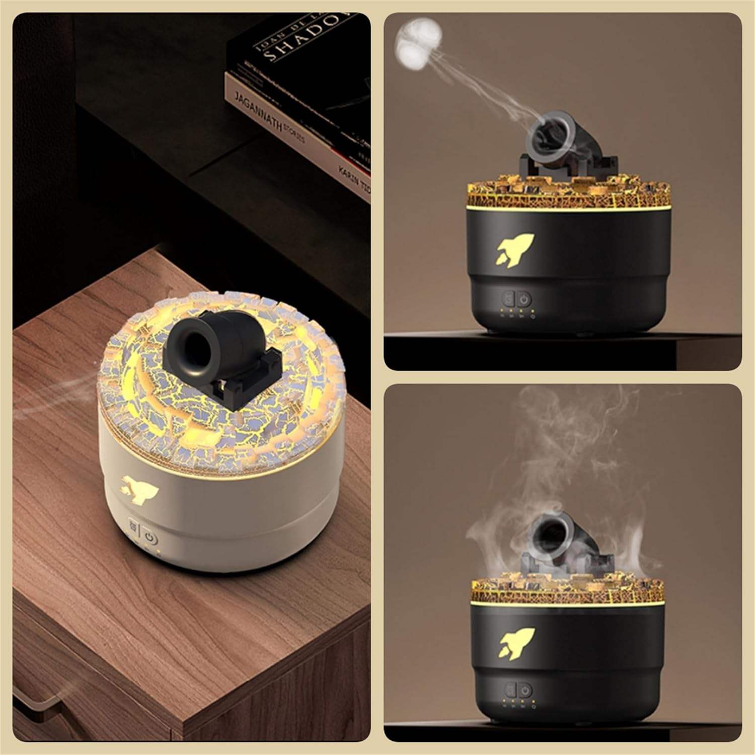 Canon Blast Humidifier | Cool Mist Air Diffuser with LED Night Light for Home & Office