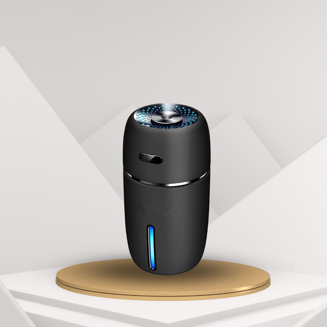 I-Shape Portable Humidifier | USB Cool Mist Aroma Diffuser with LED Light for Car, Office, Home